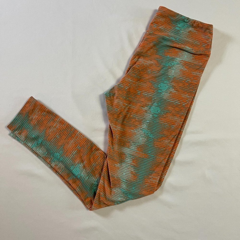 LuLaRoe Unisex Leggings Psychedelic Heartbeat OS